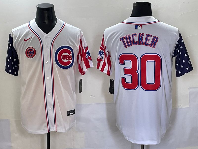 Men 2025 Chicago Cubs #30 Tucker White a generation of national flags Joint Name Nike MLB Jersey style 6->chicago cubs->MLB Jersey
